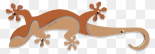 Wall Key Rack Geko - Portachiavi In Legno Da Parete Clipart