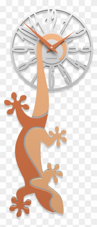 Hanging Gecko - Orologi Da Muro Artistici Clipart