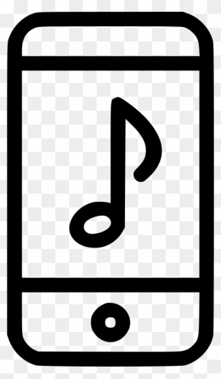 Ipod Clipart Music Note - Mobile Phone - Png Download