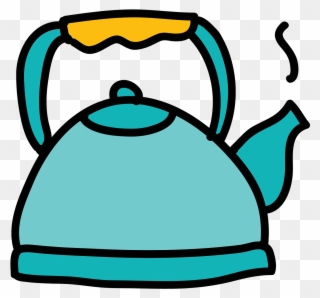This Is A Picture Of A Simple Tea Kettle - กระติก น้ำ ร้อน การ์ตูน Clipart