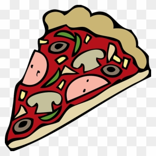 Pizza Clip Soda - Cartoon Pizza Slice - Png Download