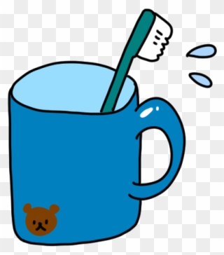 Mug Clipart Toothbrush - 歯磨き セット イラスト - Png Download