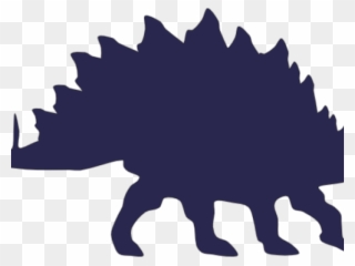 Dinosaurs Clipart Stegosaurus - Custom Stegosaurus Silhouette Shower Curtain - Png Download