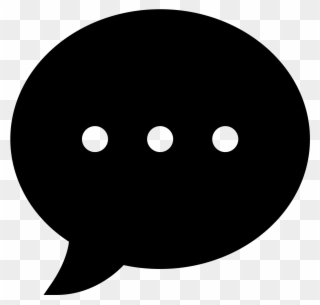 Png File - Black Speech Bubble Vector Clipart