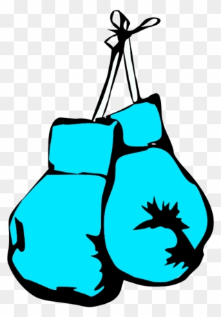 Blue Boxing Gloves Clipart - Hanging Boxing Gloves T-shirt - Png Download