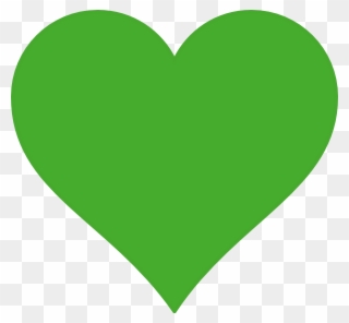 Lime Heart Clip Art At Clker - Green Heart Transparent Background - Png Download