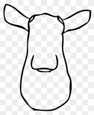 White Faux Taxidermy Moose Head Only - Moose Clipart