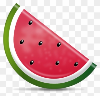 Water Wave Emoji $2 - Watermelon Emoji No Background Clipart