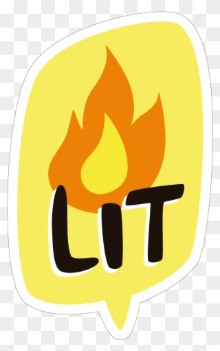 Lit - Lit Word Clipart