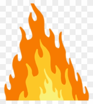 Flames Clipart Single - Flame - Png Download