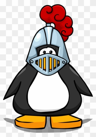Free Knight Helmet Clip Art Png - Club Penguin With Mohawk Transparent Png