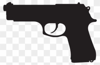 Clip Art Free File Beretta M Svg - Handgun Silhouette - Png Download
