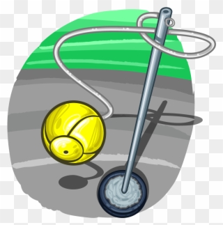 Tetherball Clipart Collection Black And White Scroll - Tether Ball Transparent - Png Download