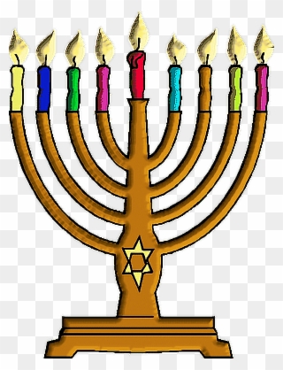 Report Abuse - Menorah Candles Clipart