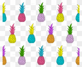 Clipart Pineapple Symmetrical - Pineapple Clip Art - Png Download