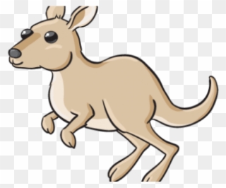 Race Clipart Kangaroo - Kangaroo Cartoon Small - Png Download
