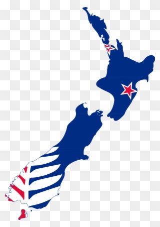 New Zealand Flag Clipart Png - Stewart Island Nz Map Transparent Png