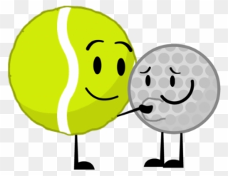 Smash Clipart Tennis - Bfb Golf Ball X Tennis Ball - Png Download