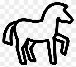 This Icon Represents A Horse - Horse Icon Clipart