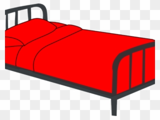 Bed Clipart Transparent Background - Bed Clipart Red - Png Download
