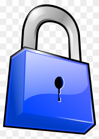 Closed Lock Vector Clip Art - Lock - Png Download