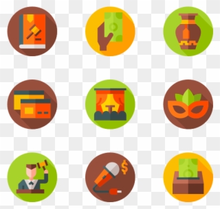 Auction - Communication Flat Icon Png Clipart