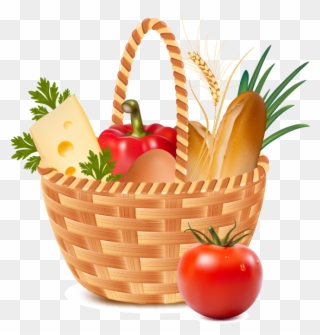 At Getdrawings Com Free For Personal Use - Basket Of Vegetables Cartoon Png Clipart