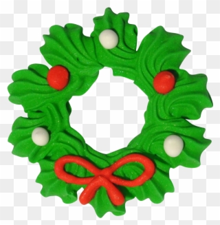 2" Christmas Wreaths - Icing Clipart