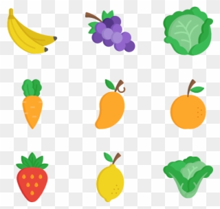 Fruits And Vegetables At Getdrawings Com Free - Fruits And Vegetables Icon Png Clipart