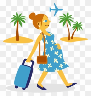 Traveling Clipart Abroad - Travel - Png Download