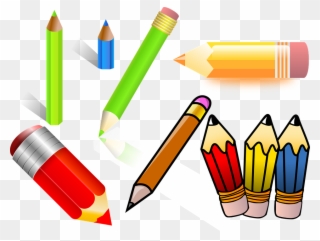 Crayon Clipart Writing - Desenho Colorido De Lapis De Cor - Png Download