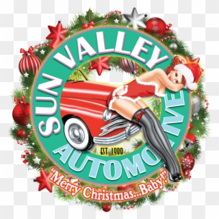 Sun Valley Christmas Pinup Go Sml - Christmas Ornament Clipart