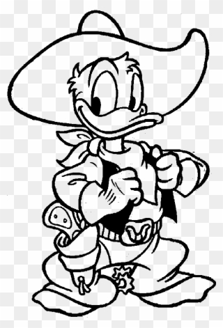 Png Library Donald Duck A Funny - Disney Donald Duck Coloring Pages Clipart