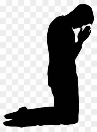 Praying Silhouettes Pinterest Prayers Pray And Kneeling - Man Kneeling In Prayer Clipart