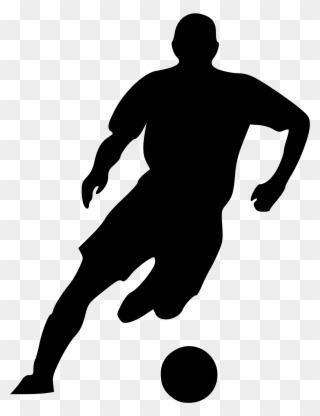 Big Image - Soccer Player Silhouette Png Clipart