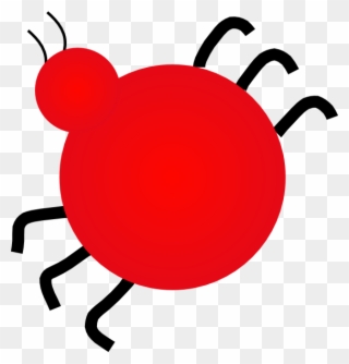 Insect Clipart Red Bug - Dibujo De Una Mariquita - Png Download