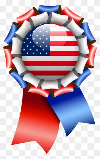 America Clipart Ribbon - Circle - Png Download