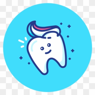 Children's Dental Care Program - Happy Tooth Icon Clipart