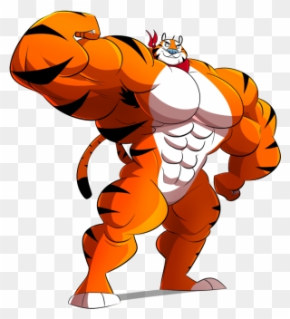 Kellogg's Tony The Tiger - Tony The Tiger Muscles Clipart