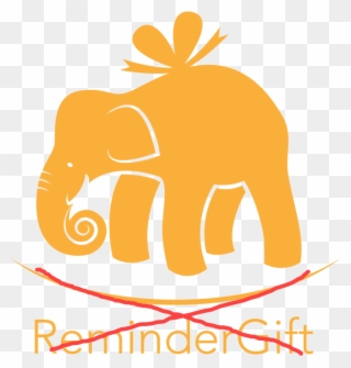 Elephants Clipart Reminder - Gift - Png Download