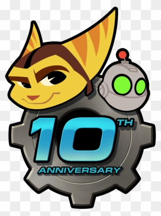 Ratchet And Clank 10th Anniversary Clipart