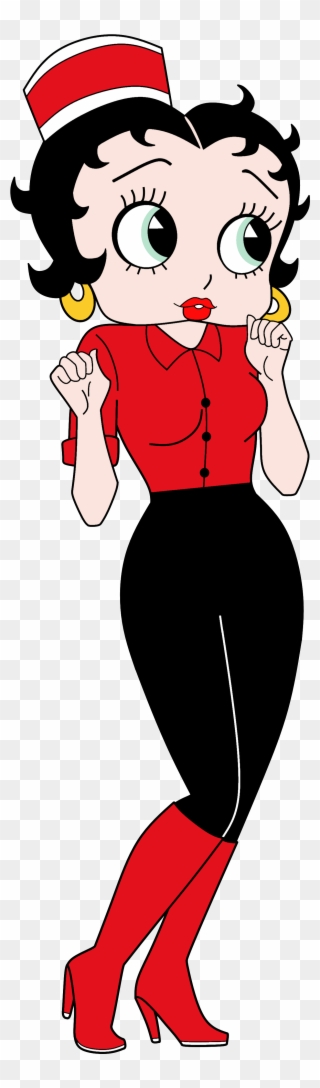 Betty Boop Anime Waitress Render - Easy Drawings Of Betty Boop Waitress Clipart