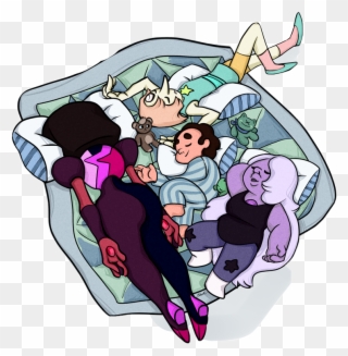 Slumber Party With The Crystal Gems Stevenuniverse - Steven Universe Crystal Gems Fan Art Clipart