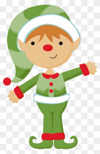 Help The Elf - Santa Claus Clipart