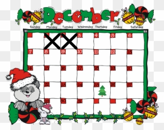 On The 3rd Day Of Christmas - April Calendar Clipart
