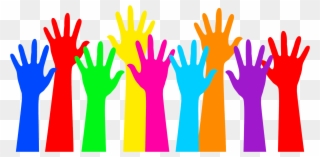 Hands Colorful - Colorful Hands Clipart - Png Download