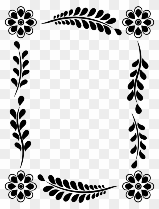 Medium Image - Floral And Decorative Frame Clipart