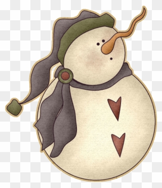 Noel Bonhommes De Neige - Country Christmas Snowman Clipart Free - Png Download