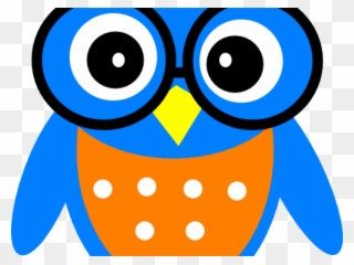 Owl Clipart Homework - Owl With Glasses Clipart - Png Download