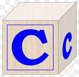 Blocks C - Letter C Blue Block Clipart